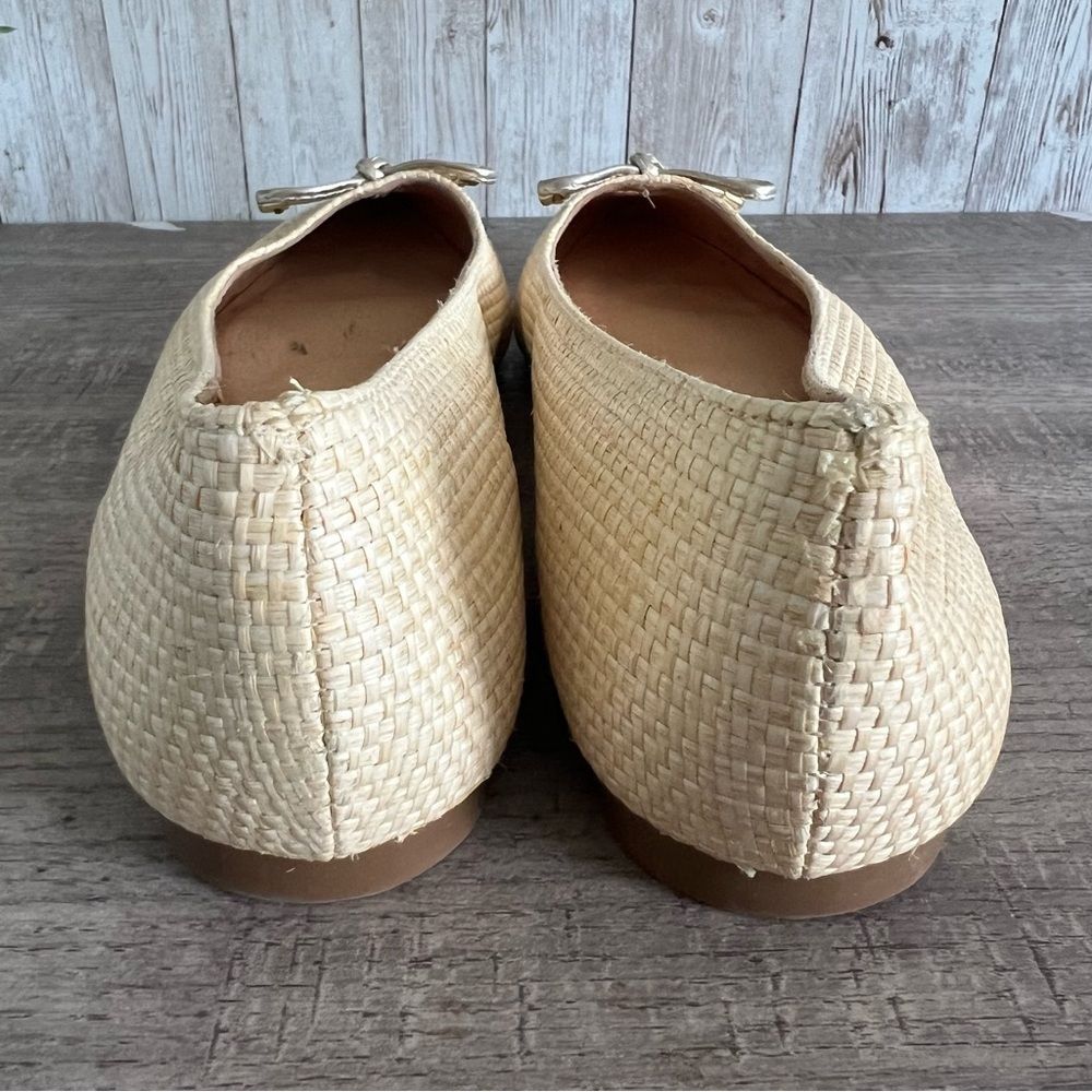 Jack Rogers Women's Raffia Woven Pointed Flats 6.5 - Picture 7 of 9